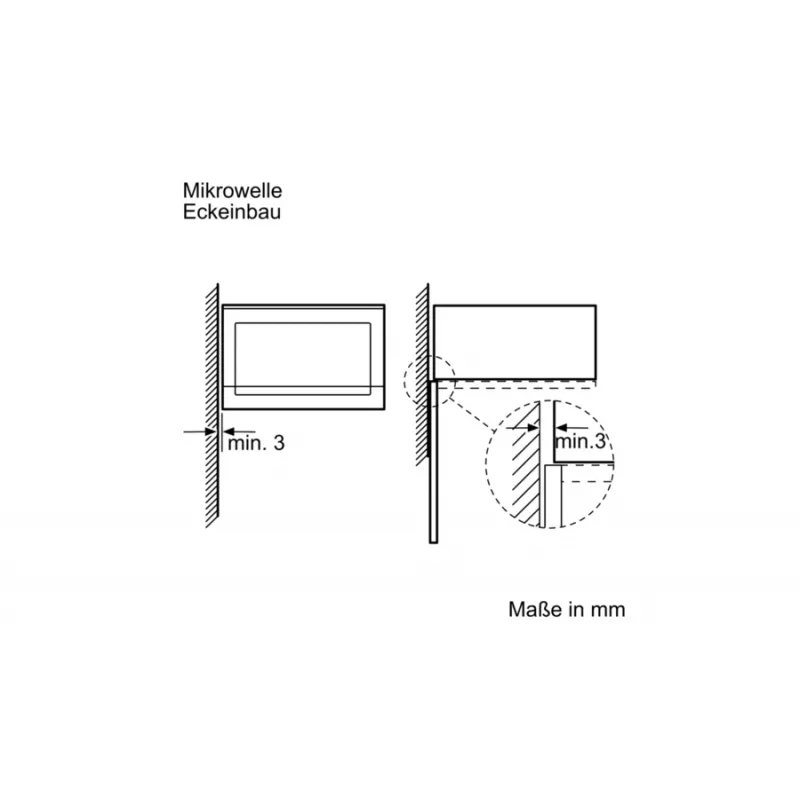 Bosch BFL520MS0 mikrobangų krosnelė Juoda, Nerūdijantis plienas Kombinuota mikrobangų krosnelė Įmontuojama 20 L 800 W