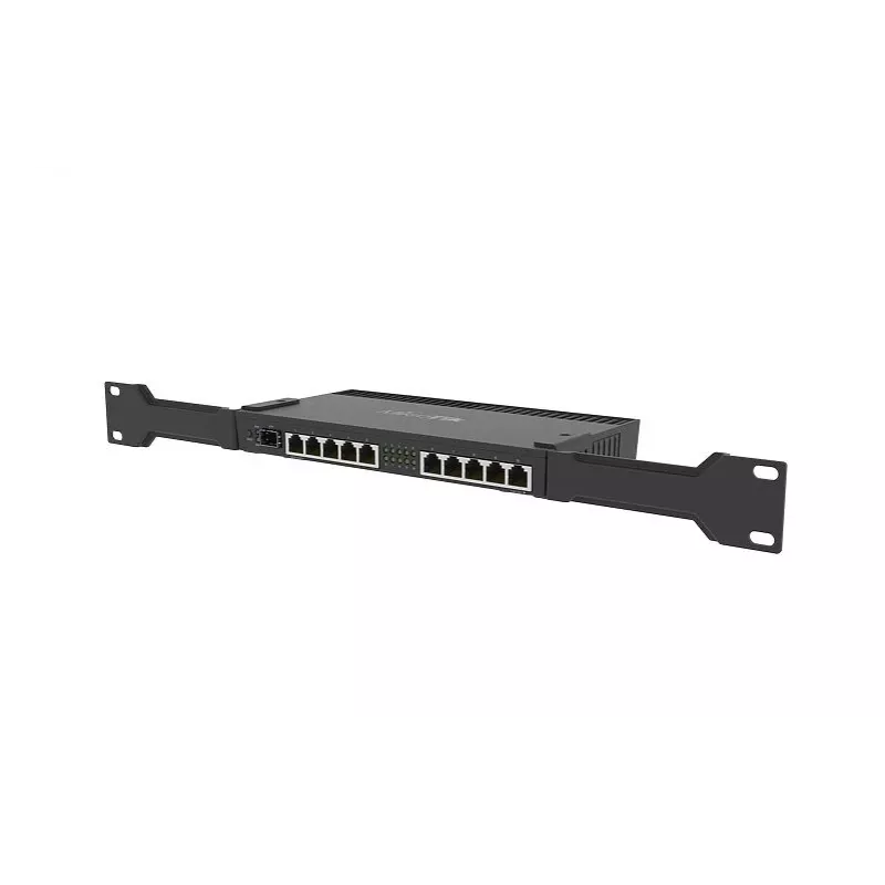 Laidinis maršrutizatorius MikroTik RB4011IGS+RM — 10x Gigabit RJ-45, 1x SFP+, 1.4 GHz 4 branduolių, 1 GB RAM, Stovas 1U, PoE išėjimas
