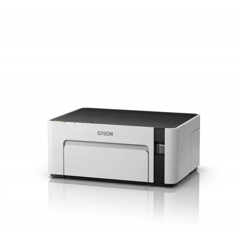 Rašalinis spausdintuvas Epson EcoTank ET‑M1100 — vienspalvis, A4, 32 ppm, 1440×720 dpi, integruota rašalo talpa, USB 2.0, pilka/juoda