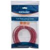 Goobay tinklo komutacinis kabelis, Cat5e, 3 m, raudonas, CCA, U/UTP, PVC, RJ45, paauksuoti kontaktai, be užkabinimų, su apsauginiu gaubteliu, garantija visam eksploatavimo laikui