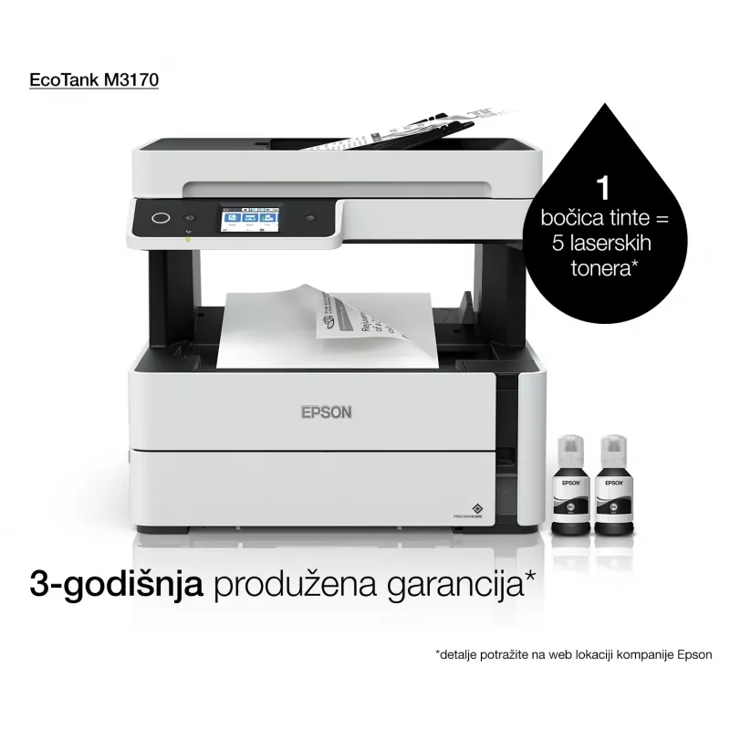 Daugiafunkcinis spausdintuvas Epson EcoTank ET-M3170 rašalinis nespalvotas spausdinimas