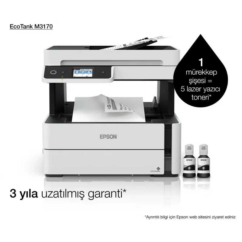 Daugiafunkcinis spausdintuvas Epson EcoTank ET-M3170 rašalinis nespalvotas spausdinimas
