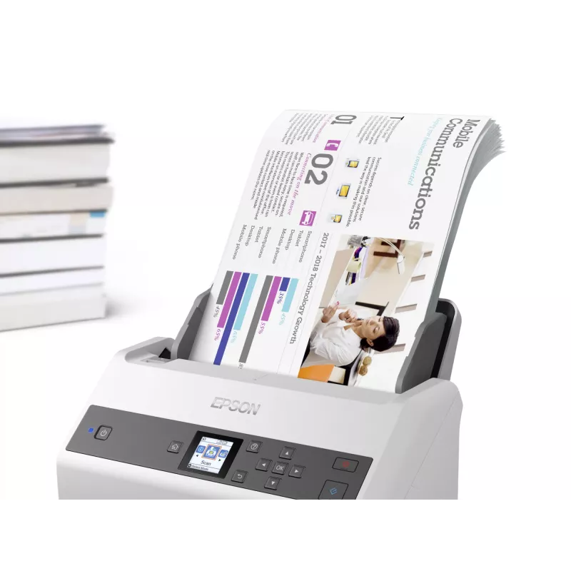 Epson WorkForce DS-970 lakštinis skaitytuvas 600 x 600 DPI A4 pilka, balta