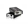 ATEN MINI USB VGA KVM ilgintuvas (100 m), Siųstuvas ir imtuvas, Laidinis, 100 m, Cat5, 1920 x 1200 pikselių, Juoda