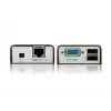 ATEN MINI USB VGA KVM ilgintuvas (100 m), Siųstuvas ir imtuvas, Laidinis, 100 m, Cat5, 1920 x 1200 pikselių, Juoda