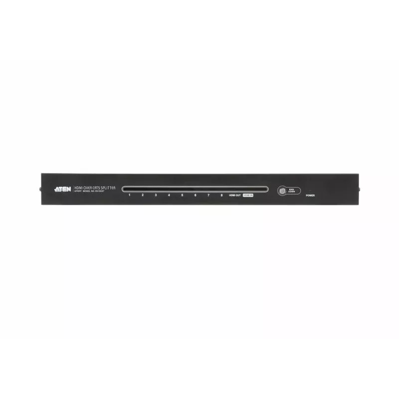 ATEN 8 prievadų HDMI CAT5e/6 skirstytuvas, HDMI, HDMI, 1920 x 1080 pikselių, juoda, metalas, Full HD