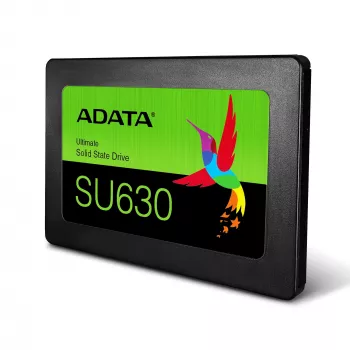 2.5 colių SATA SSD ADATA Ultimate SU630 480 GB — 520/450 MB/s, QLC 3D NAND, 2.5 col. formos koeficientas