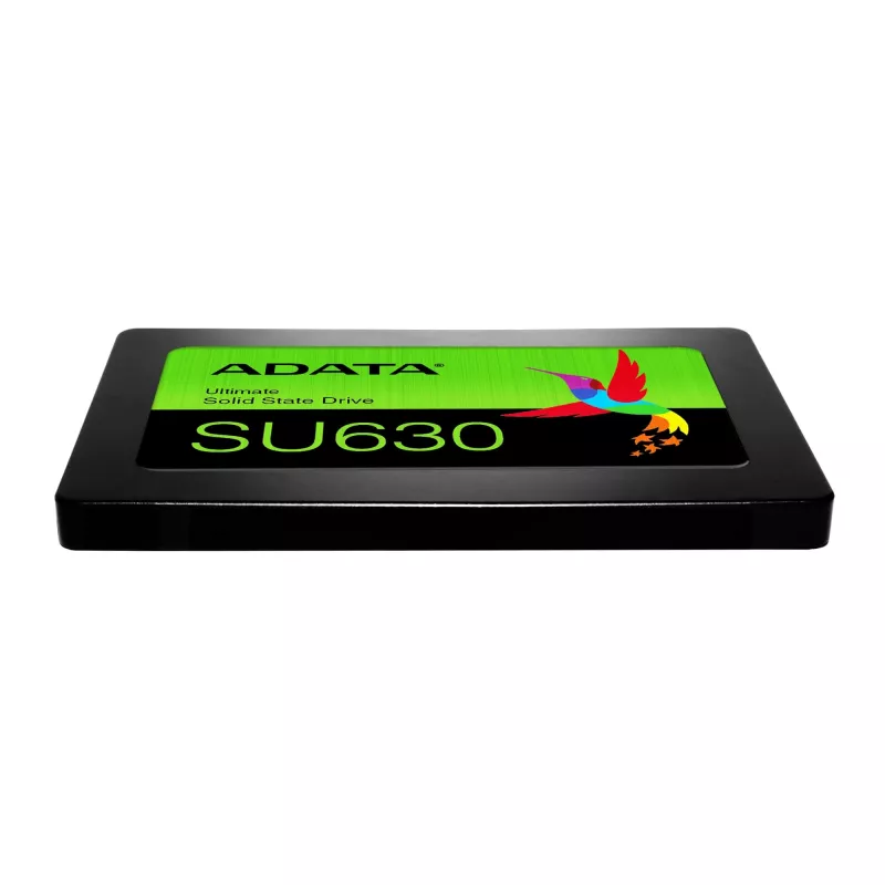 2.5 colių SATA SSD ADATA Ultimate SU630 480 GB — 520/450 MB/s, QLC 3D NAND, 2.5 col. formos koeficientas