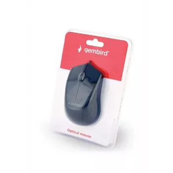 GEMBIRD Optinė pelė MUS-3B-02 - 3 mygtukų ratukinė USB juoda
