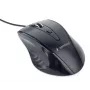 GEMBIRD USB optinė dešiniarankė pelė MUS-4B-02 — 1200 DPI, 4 mygtukai, laidinė, juoda