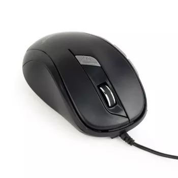 Optinė pelė GEMBIRD MUS-6B-01 – 6 mygtukai, ratukas, USB, juoda
