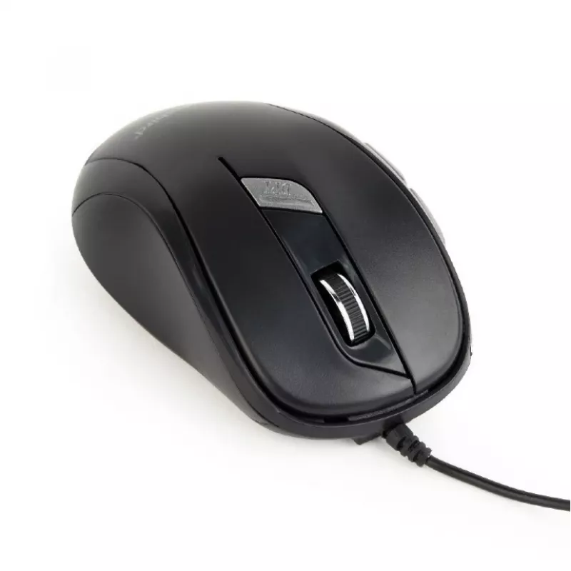 Optinė pelė GEMBIRD MUS-6B-01 – 6 mygtukai, ratukas, USB, juoda