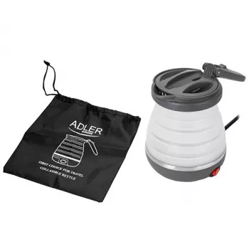 Elektrinis virdulys Adler AD 1279 — 0,6 l, 750 W, plastikinis korpusas, mygtukinis valdymas, indikatorinė lemputė