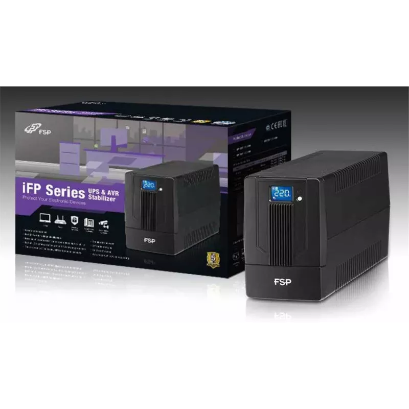 FSP iFP 1000 nepertraukiamo maitinimo šaltinis (UPS) Linijinė-sąveika 1 kVA 600 W 2 kintamosios srovės lizdai