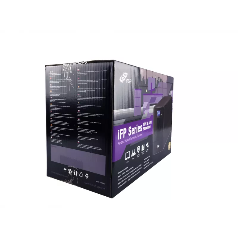 FSP iFP 1000 nepertraukiamo maitinimo šaltinis (UPS) Linijinė-sąveika 1 kVA 600 W 2 kintamosios srovės lizdai