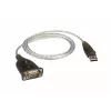 ATEN USB 2.0 į RS-232 adapteris (100 cm), juoda, metalinė, 1 m, USB Type-A, DB-9, vyriška, vyriška