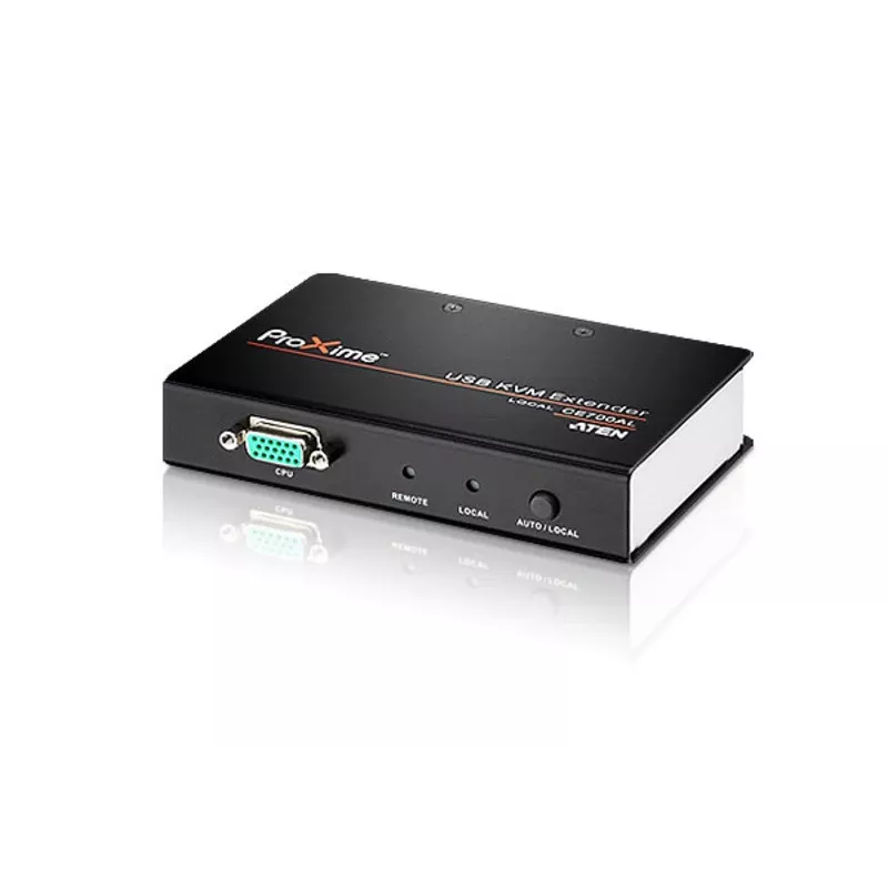 ATEN USB VGA KVM ilgintuvas (150 m), siųstuvas ir imtuvas, laidinis, 150 m, Cat5e, 1920 x 1200, 1600 x 1200, 1280 x 1024, juoda, pilka