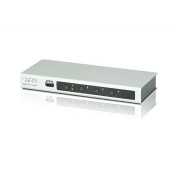 ATEN 4 prievadų 4K HDMI garso/vaizdo jungiklis su IR nuotolinio valdymo pultu