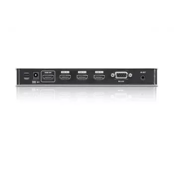 ATEN 4 prievadų 4K HDMI garso/vaizdo jungiklis su IR nuotolinio valdymo pultu
