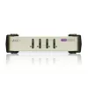 ATEN 4 prievadų USB – PS/2 VGA KVM komutatorius (su KVM kabeliais), 2048 x 1536 pikselių, QXGA, 0,45 W, juoda, pilka