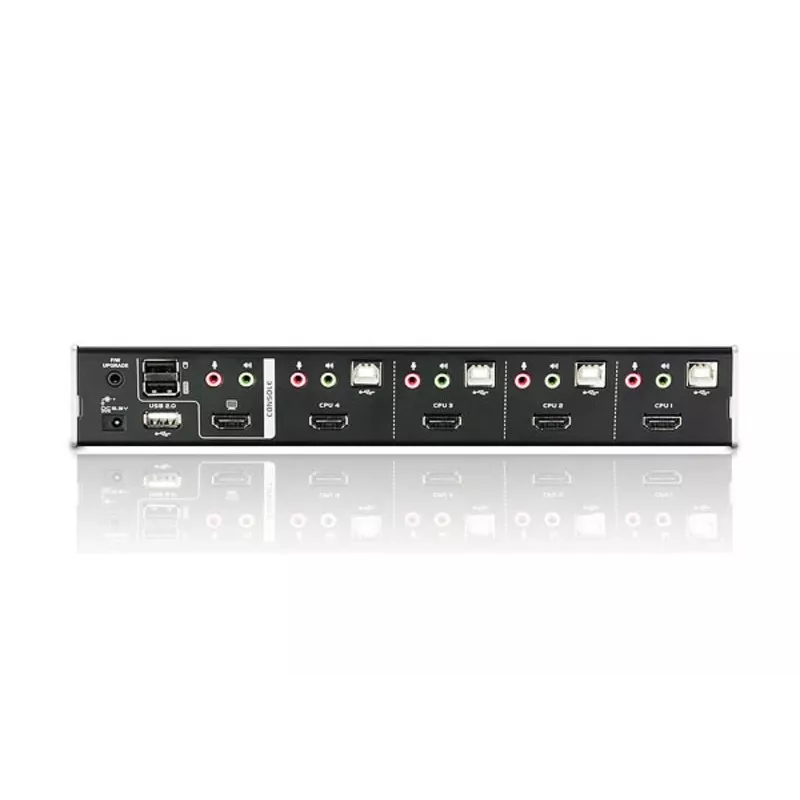 ATEN 4 prievadų USB HDMI KVM jungiklis su garsu ir USB 2.0 šakotuvu (KVM kabeliai įtraukti)
