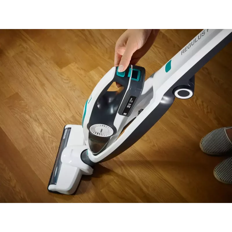 2 viename belaidis dulkių siurblys Leifheit PowerVac 2in1 — belaidis 20 V, 40 min veikimo laikas, cikloninis, nuimamas rankinis siurblys, plaunamas filtras