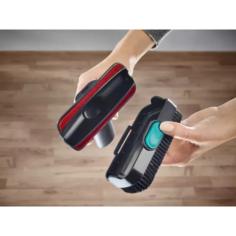 2 viename belaidis dulkių siurblys Leifheit PowerVac 2in1 — belaidis 20 V, 40 min veikimo laikas, cikloninis, nuimamas rankinis siurblys, plaunamas filtras