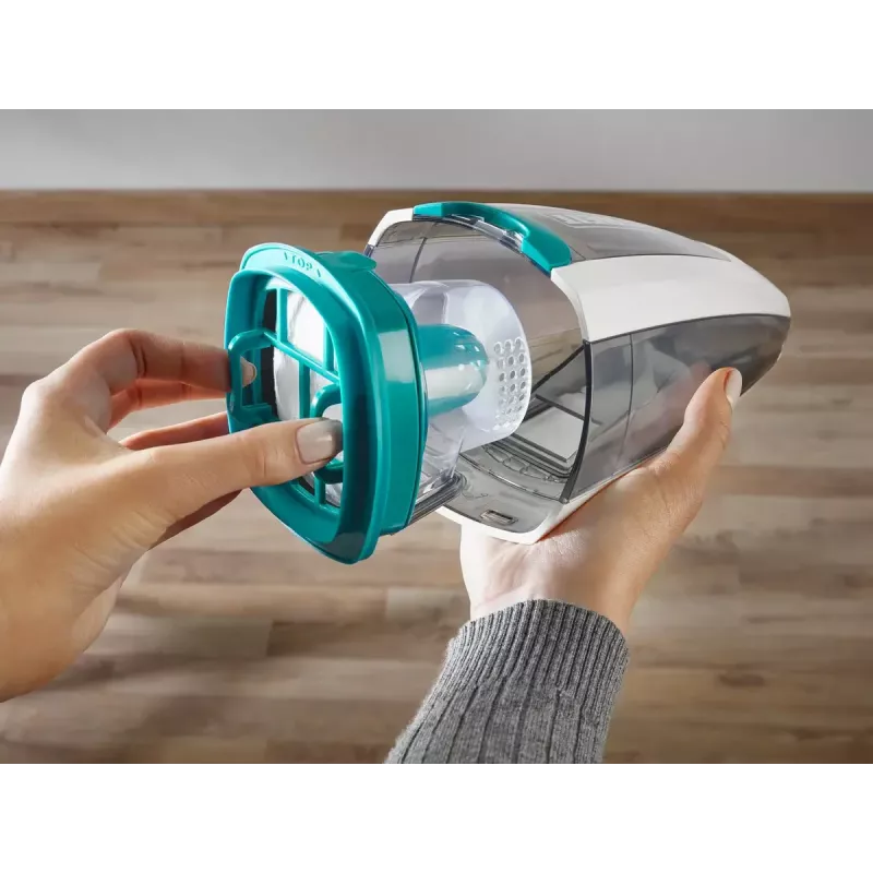 2 viename belaidis dulkių siurblys Leifheit PowerVac 2in1 — belaidis 20 V, 40 min veikimo laikas, cikloninis, nuimamas rankinis siurblys, plaunamas filtras