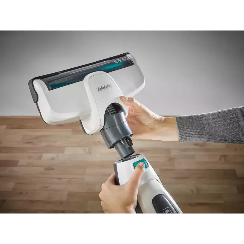 2 viename belaidis dulkių siurblys Leifheit PowerVac 2in1 — belaidis 20 V, 40 min veikimo laikas, cikloninis, nuimamas rankinis siurblys, plaunamas filtras