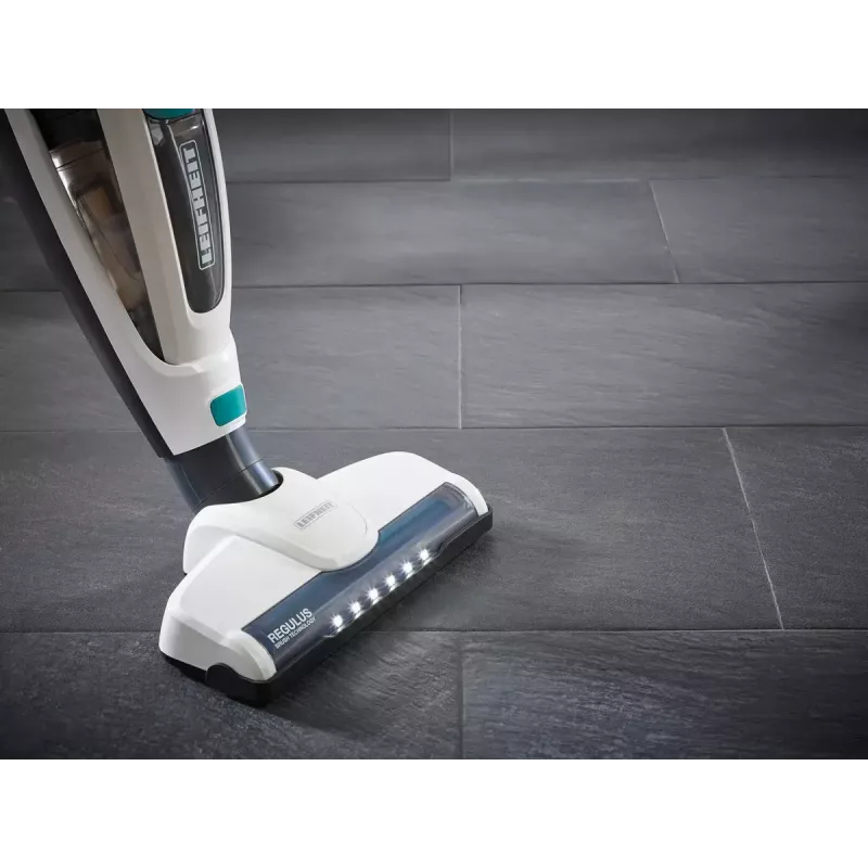 2 viename belaidis dulkių siurblys Leifheit PowerVac 2in1 — belaidis 20 V, 40 min veikimo laikas, cikloninis, nuimamas rankinis siurblys, plaunamas filtras