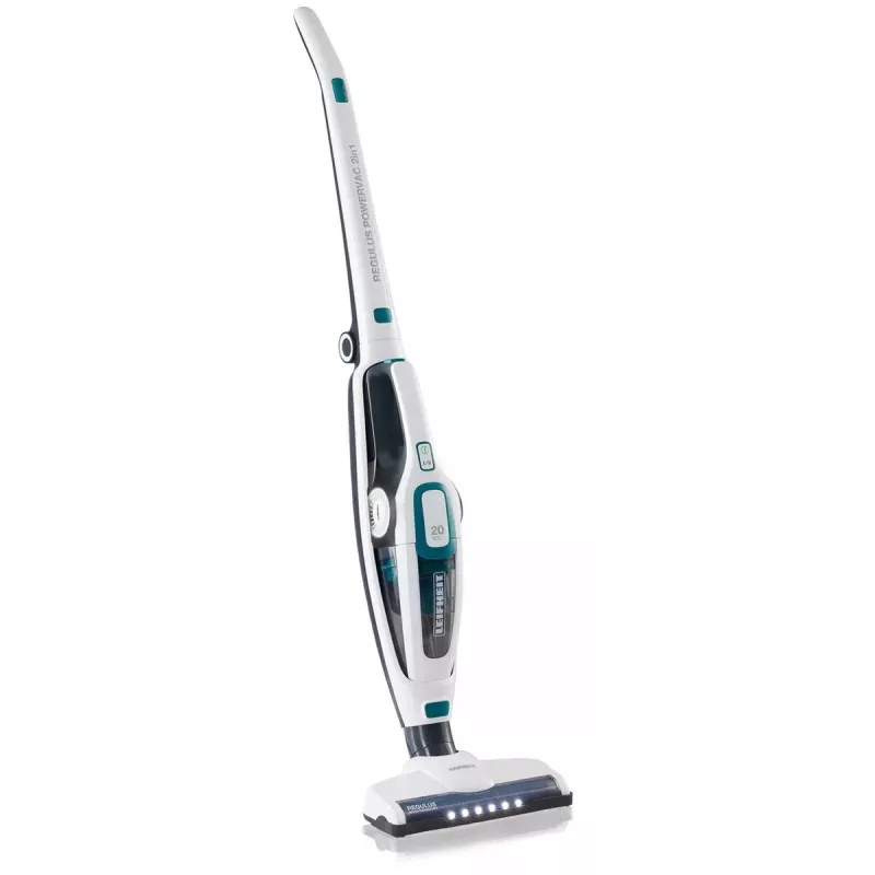 2 viename belaidis dulkių siurblys Leifheit PowerVac 2in1 — belaidis 20 V, 40 min veikimo laikas, cikloninis, nuimamas rankinis siurblys, plaunamas filtras