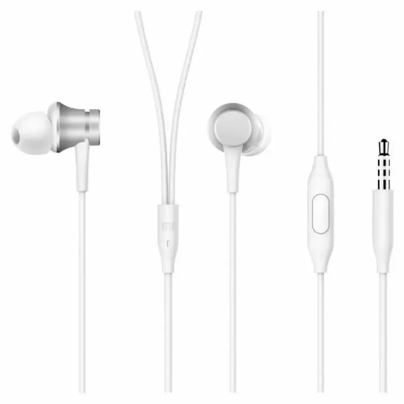 Xiaomi Mi į ausis įdedamos ausinės Basic ausinės 3,5 mm jungtis Sidabrinė, Balta
