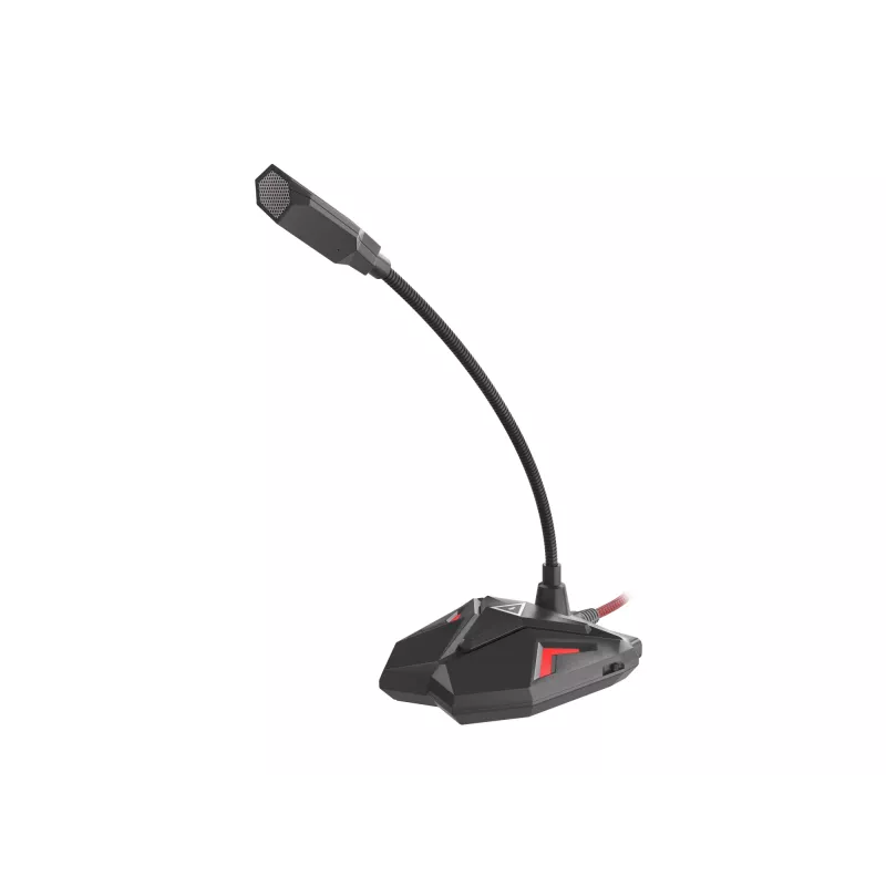 GENESIS Radium 100 Juoda, Red PC mikrofonas