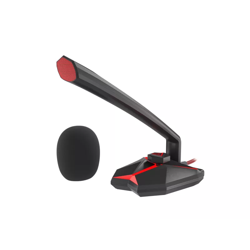 GENESIS Radium 200 Juoda, Red PC mikrofonas