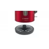 Elektrinis virdulys Bosch TWK4P434 — 1,7 l, 2400 W, juoda/raudona