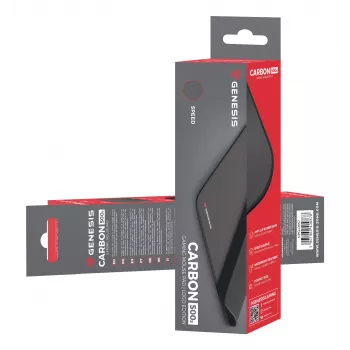 Genesis Control 500 S Logo žaidimų pelės kilimėlis, juodas