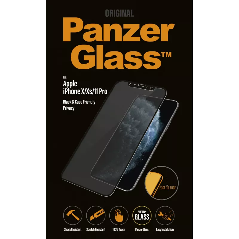 PanzerGlass ® Privatumo ekrano apsauga iPhone 11 Pro | X | Xs | nuo krašto iki krašto