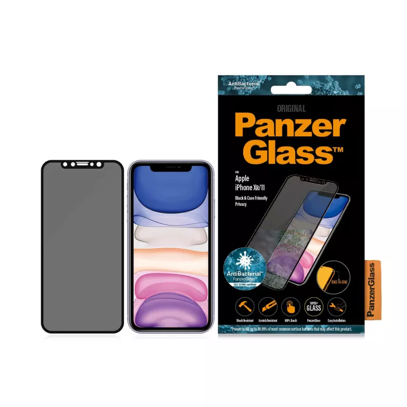 PanzerGlass ® Privatumo ekrano apsauga iPhone 11 | XR | Nuo krašto iki krašto