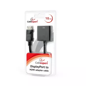 GEMBIRD DisplayPort į HDMI adapterio laidas - juodas, lizdinė pakuotė