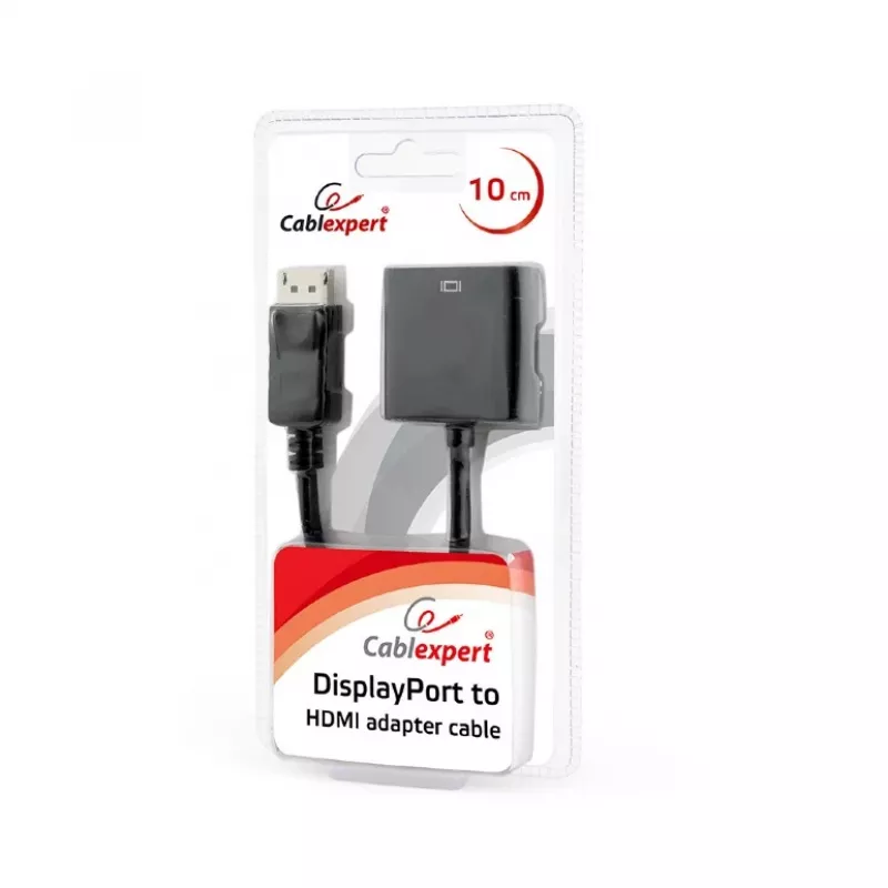 GEMBIRD DisplayPort į HDMI adapterio laidas - juodas, lizdinė pakuotė