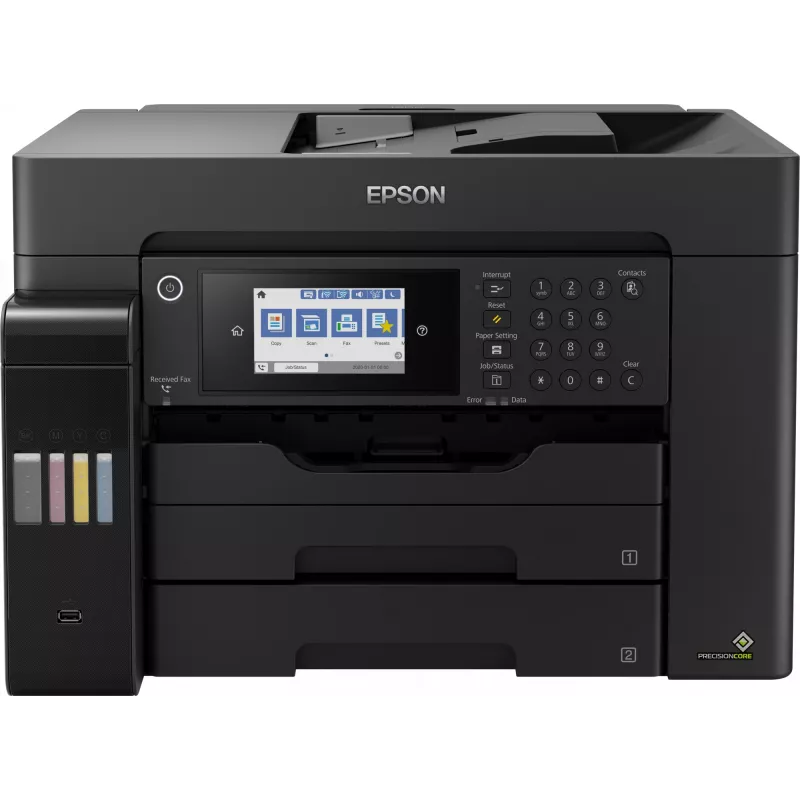 Daugiafunkcis įrenginys Epson EcoTank L15160 rašalinis spalvotas, A3+, 32 ppm, 4800x1200 DPI, Wi‑Fi, Ethernet