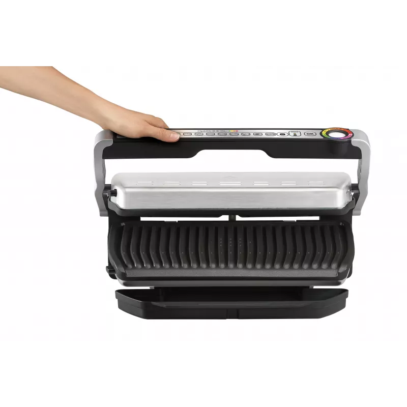 Kontaktinė kepsninė Tefal GC724D stalo keptuvė, metalinė / juoda, 440×340×172 mm, 7 kg