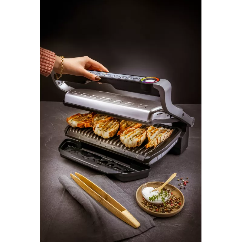 Kontaktinė kepsninė Tefal GC724D stalo keptuvė, metalinė / juoda, 440×340×172 mm, 7 kg