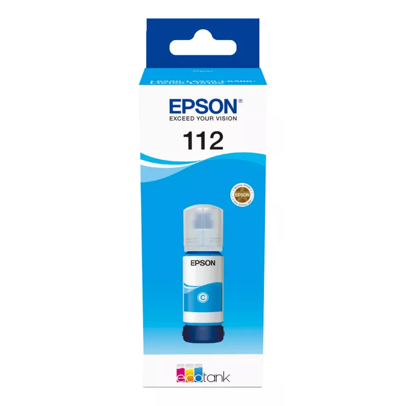 Epson 112 EcoTank Pigmentinis rašalo buteliukas, žydra spalva