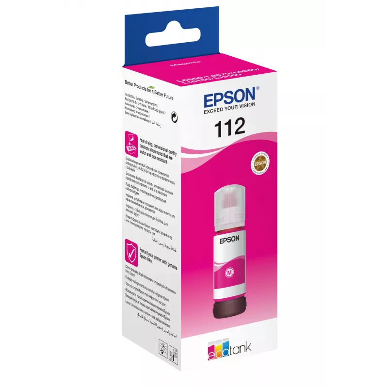 Rašalo buteliukas Epson 112 EcoTank Pigment Magenta