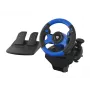 GENESIS Seaborg 350 Juoda, Blue USB vairas + pedalai Nintendo Switch, PC, PlayStation 4, Playstation 3, Xbox 360, Xbox One, Xbox Series S, Xbox Series X