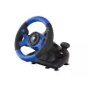 GENESIS Seaborg 350 Juoda, Blue USB vairas + pedalai Nintendo Switch, PC, PlayStation 4, Playstation 3, Xbox 360, Xbox One, Xbox Series S, Xbox Series X