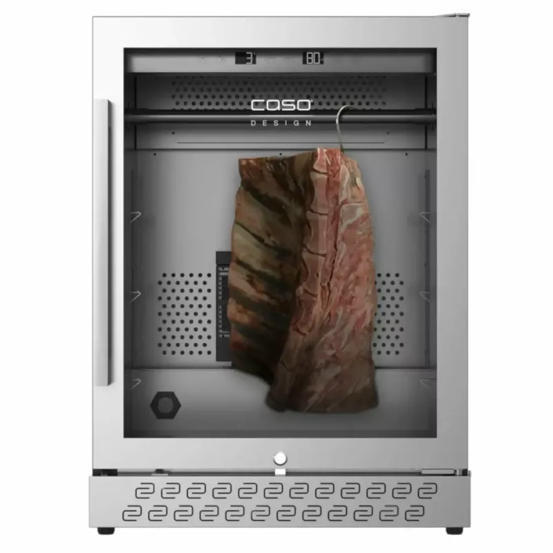 Sauso brandinimo spinta Caso DryAged Master 125 — kompresorinė, 125 l, nerūdijantis plienas, laisvai pastatoma