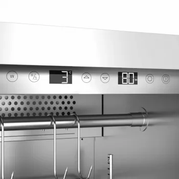 Sauso brandinimo spinta Caso DryAged Master 125 — kompresorinė, 125 l, nerūdijantis plienas, laisvai pastatoma