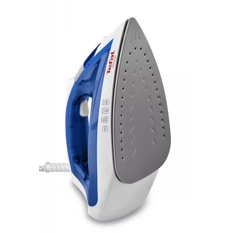 Garinis lygintuvas Tefal Virtuo FV1711 — 1800 W, Durilium padas, 0,2 L bakelis, vertikalus garinimas, violetinė / balta